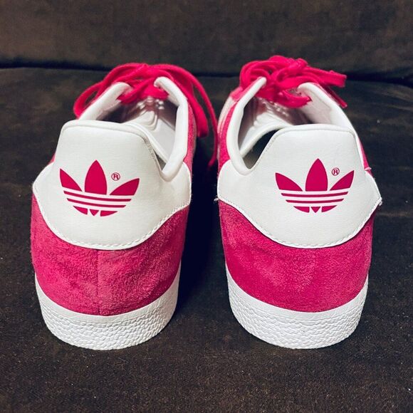 adidas Gazelle Collage Burgundy Suede White Worn Once B41645 2021 11 US 10.5 UK - Picture 4 of 7